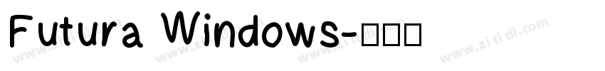 Futura Windows字体转换 Futura Windows字体转换